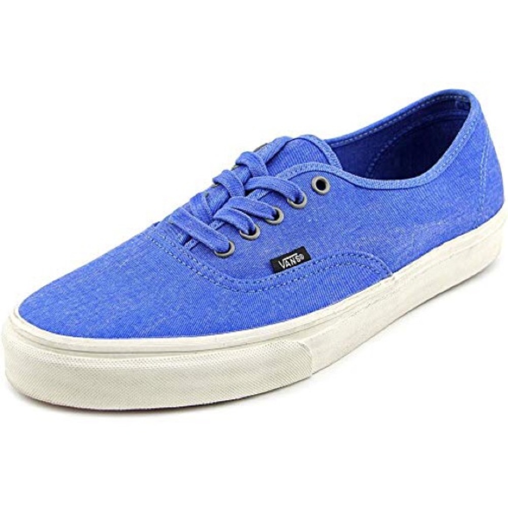 NEW Vans Authentic Overwashed Blue White Sneakers